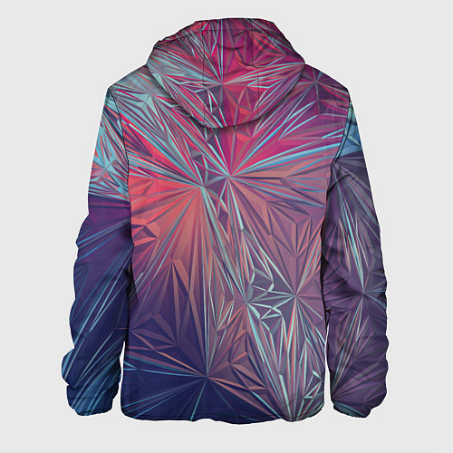 Мужская куртка Абстрактные Многоугольные Кристаллы / 3D-Черный – фото 2