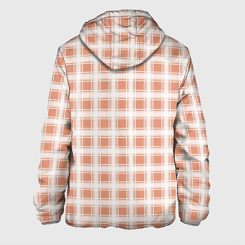 Мужская куртка Light beige plaid fashionable checkered pattern / 3D-Черный – фото 2