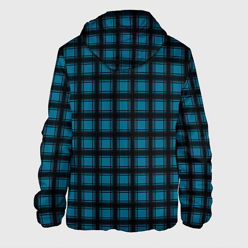 Мужская куртка Black and blue plaid / 3D-Черный – фото 2