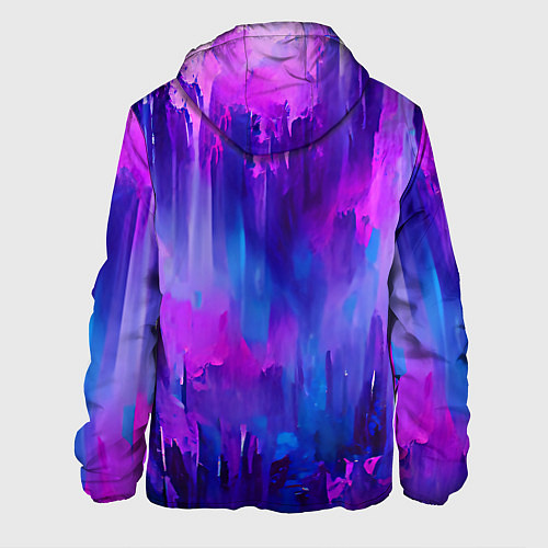 Мужская куртка Purple splashes / 3D-Черный – фото 2