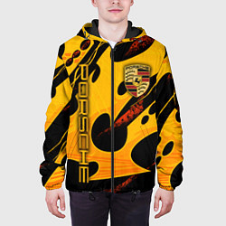 Куртка с капюшоном мужская ПОРШ - ОРГАНИЧЕСКИЙ, цвет: 3D-черный — фото 2