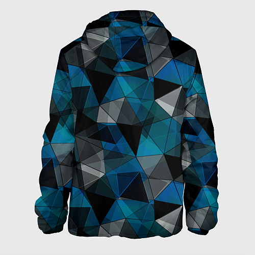 Мужская куртка Сине-черный геометрический / 3D-Черный – фото 2