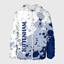 Куртка с капюшоном мужская Tottenham hotspur Брызги красок, цвет: 3D-белый