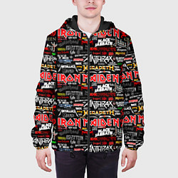 Куртка с капюшоном мужская Popular musical rock bands, цвет: 3D-черный — фото 2