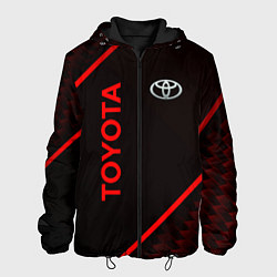 Мужская куртка Toyota Красная абстракция