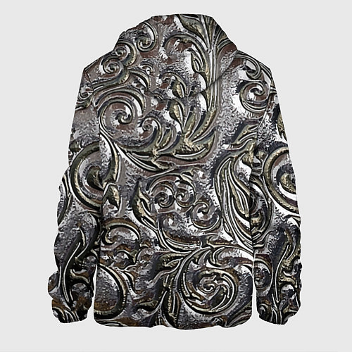 Мужская куртка Растительный орнамент - чеканка по серебру / 3D-Черный – фото 2