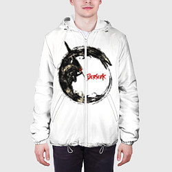 Куртка с капюшоном мужская Берсерк Гатс В Кругу Змея, цвет: 3D-белый — фото 2