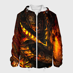 Куртка с капюшоном мужская Берсерк Гатс В Огне, цвет: 3D-белый