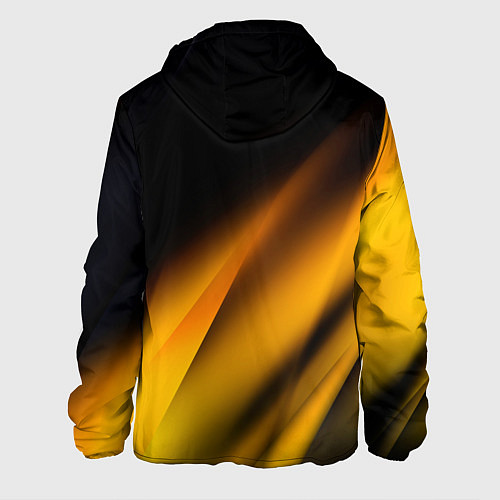 Мужская куртка Ламборгини - желтая абстракция / 3D-Черный – фото 2