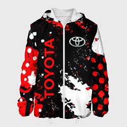 Куртка с капюшоном мужская Toyota - краска, цвет: 3D-белый