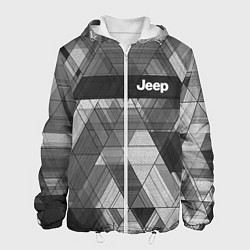 Куртка с капюшоном мужская Jeep - спорт, цвет: 3D-белый