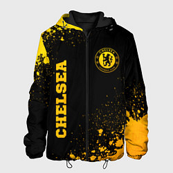 Мужская куртка Chelsea - gold gradient: символ и надпись вертикал