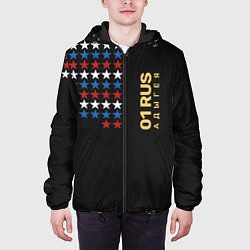 Куртка с капюшоном мужская 01 RUS Адыгея, цвет: 3D-черный — фото 2