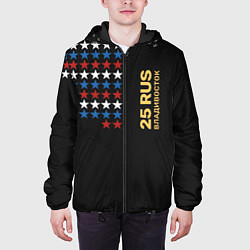 Куртка с капюшоном мужская 25 RUS Владивосток, цвет: 3D-черный — фото 2