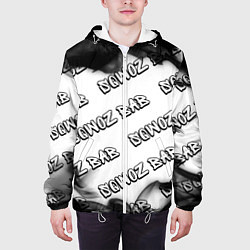 Куртка с капюшоном мужская Рэпер Sqwoz Bab в стиле граффити: паттерн, цвет: 3D-белый — фото 2