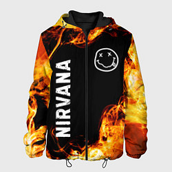 Мужская куртка Nirvana и пылающий огонь
