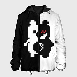 Куртка с капюшоном мужская Monokuma pixel, цвет: 3D-черный
