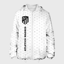 Куртка с капюшоном мужская Atletico Madrid sport на светлом фоне: по-вертикал, цвет: 3D-белый