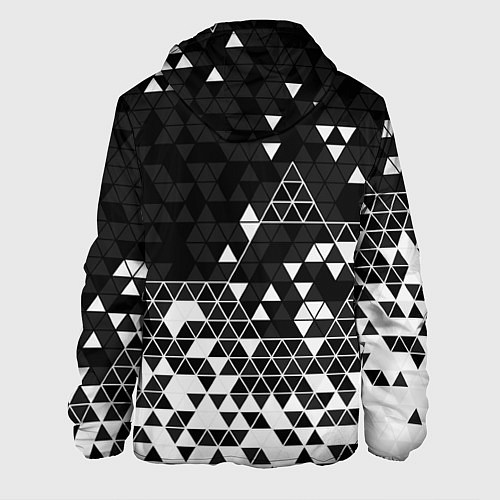 Мужская куртка Геометрические грани / 3D-Черный – фото 2