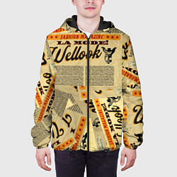 Куртка с капюшоном мужская Vintage Journal, цвет: 3D-черный — фото 2