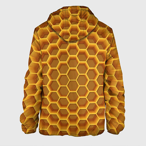 Мужская куртка Volumetric honeycombs / 3D-Черный – фото 2