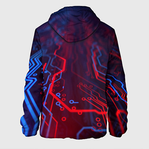 Мужская куртка Неоновая электро плата / 3D-Черный – фото 2