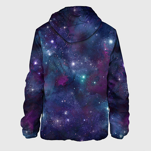 Мужская куртка Бесконечность звездного неба / 3D-Черный – фото 2
