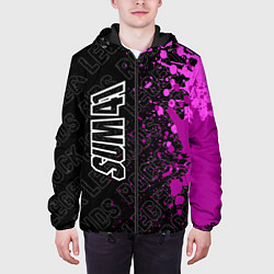 Куртка с капюшоном мужская Sum41 rock legends: по-вертикали, цвет: 3D-черный — фото 2