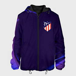 Куртка с капюшоном мужская Фк Atletico абстракция, цвет: 3D-черный