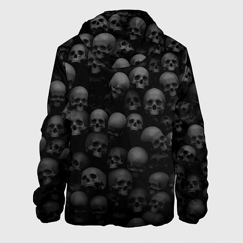 Мужская куртка Композиция из черепов - Dark / 3D-Черный – фото 2