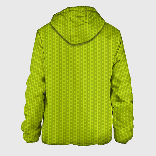 Мужская куртка Зеленый горошек абстракция / 3D-Черный – фото 2