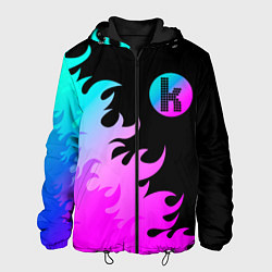 Куртка с капюшоном мужская The Killers неоновый огонь, цвет: 3D-черный