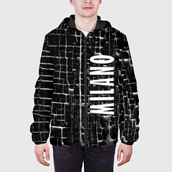 Куртка с капюшоном мужская Milano - autumn - winter 2025, цвет: 3D-черный — фото 2
