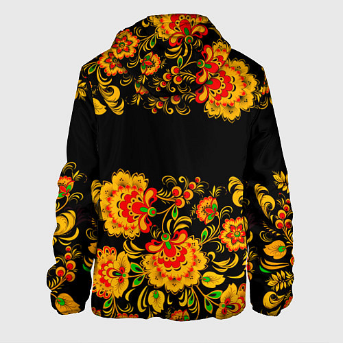 Мужская куртка РОССИЯ роспись хохлома / 3D-Черный – фото 2