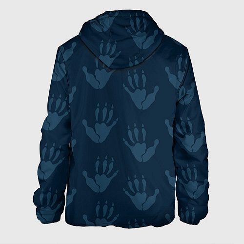 Мужская куртка Лапки опоссума синие / 3D-Черный – фото 2