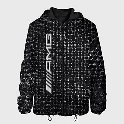 Куртка с капюшоном мужская AMG - pattern - minimalism, цвет: 3D-черный