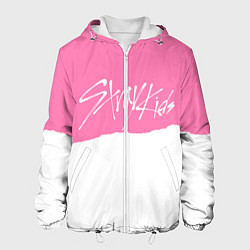 Мужская куртка Stray Kids pink and white