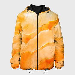 Куртка с капюшоном мужская Оранжевое настроение, цвет: 3D-черный
