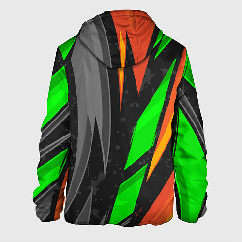 Мужская куртка Абстракция / 3D-Черный – фото 2