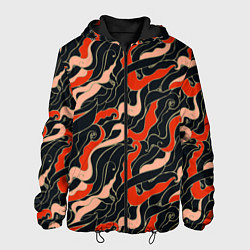 Куртка с капюшоном мужская Japanese pattern, цвет: 3D-черный