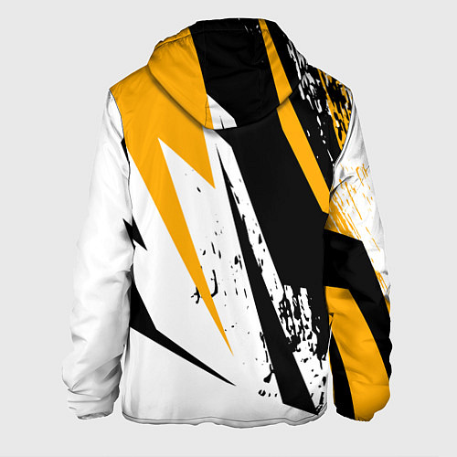 Мужская куртка Гоночная абстракция / 3D-Черный – фото 2