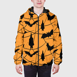 Куртка с капюшоном мужская Только летучие мыши, цвет: 3D-черный — фото 2