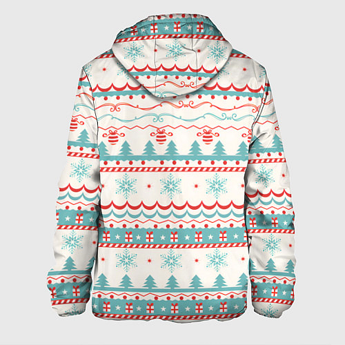 Мужская куртка Новогодний свитер, но без оленей / 3D-Черный – фото 2