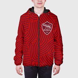 Куртка с капюшоном мужская Roma отпечатки, цвет: 3D-черный — фото 2