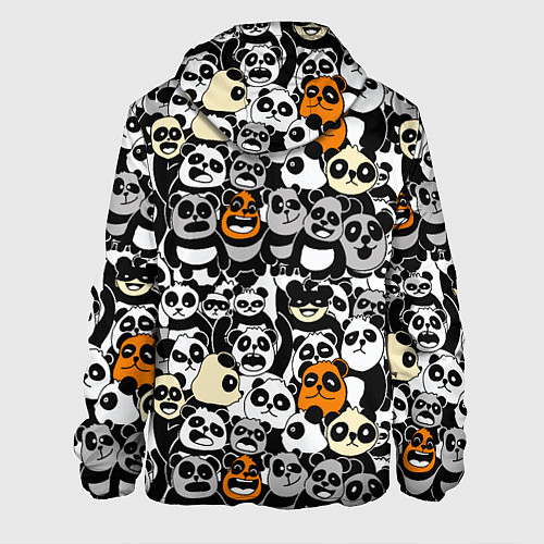 Мужская куртка Злобные панды / 3D-Черный – фото 2