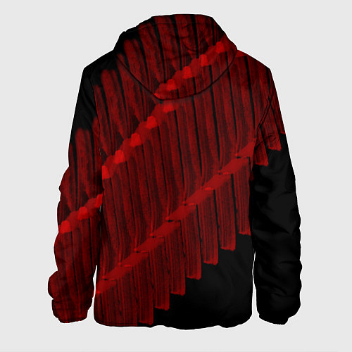 Мужская куртка Красный маркер / 3D-Черный – фото 2
