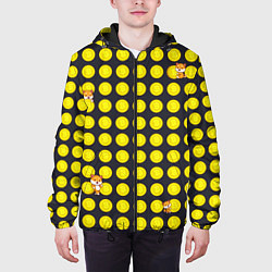Куртка с капюшоном мужская BTC-Биткойн, цвет: 3D-черный — фото 2