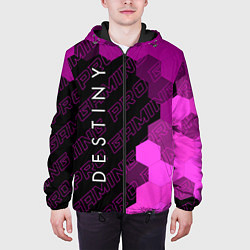 Куртка с капюшоном мужская Destiny pro gaming: по-вертикали, цвет: 3D-черный — фото 2