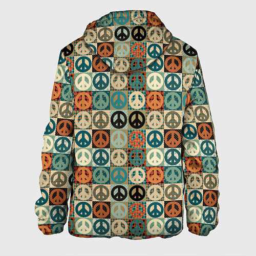 Мужская куртка Peace symbol pattern / 3D-Черный – фото 2