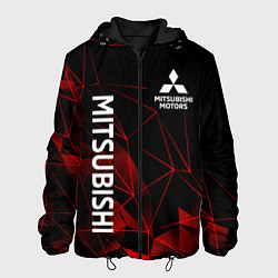 Куртка с капюшоном мужская Mitsubishi line style, цвет: 3D-черный
